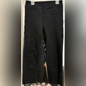 IVY PARK Black Cropped High-Rise Performance Leggings